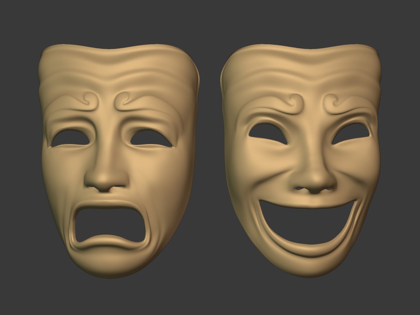 Mask Emotion 3D Model - TurboSquid 1508613