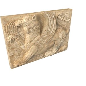 3D model grifon barelef