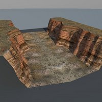 Lowpoly redrock 2