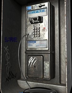 3D new york payphone