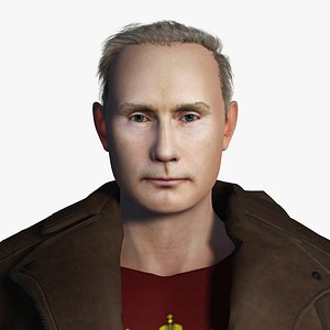3D Vladimir Putin the Russian President ready for animation