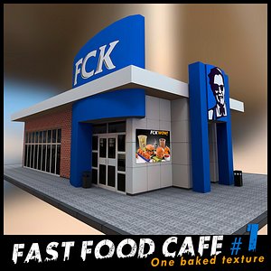 cafe restaurants 3d model