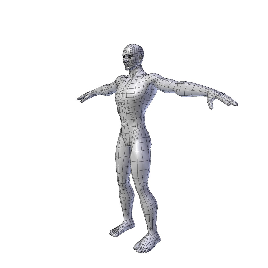 Man 2m Basemesh Model - TurboSquid 2298563