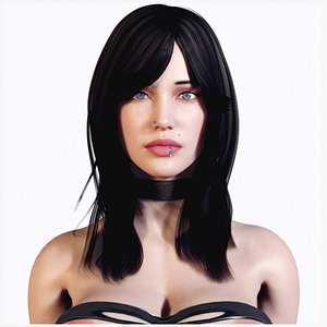 Hentai 3D Brunette Woman Rigged