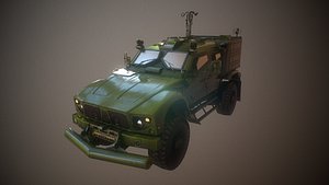 ready military truck - 3D model