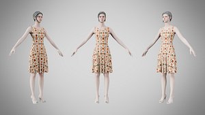 Dress 36 Terracotta Pebble Pattern