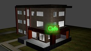 panel house architectural 3D model