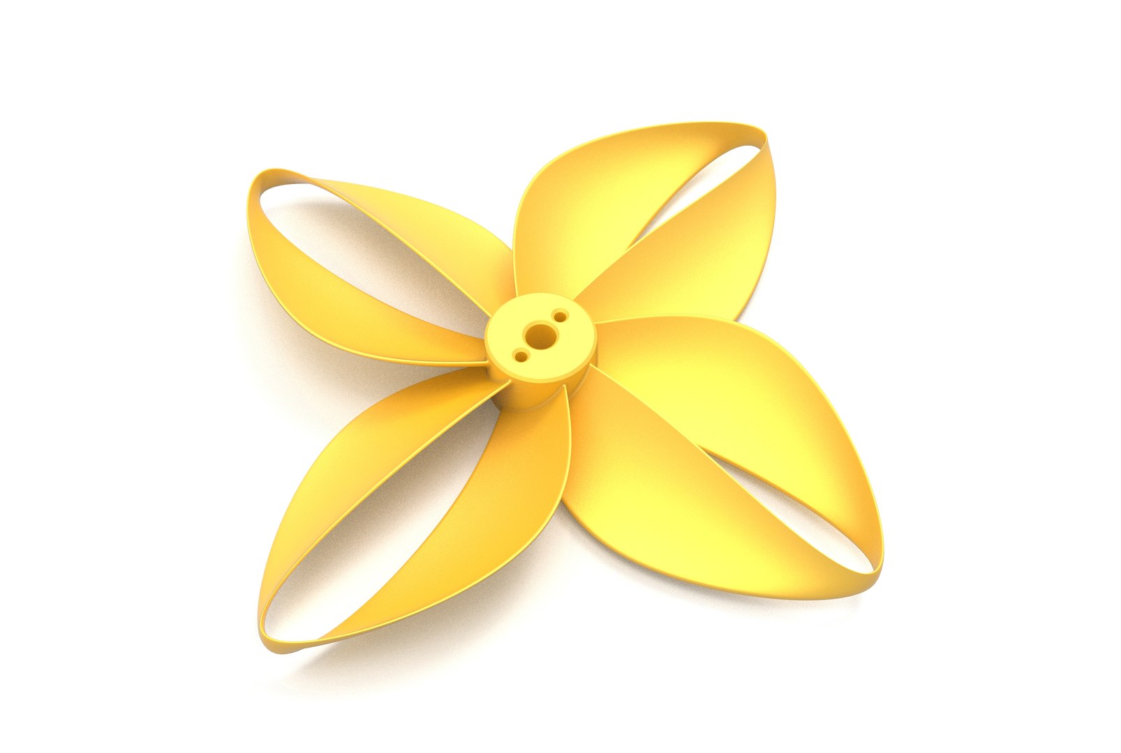 Toroidal Drone Propeller 4 Blades 3D Model TurboSquid 2088367