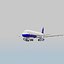 Airplane Cartoon 3d model Stylized