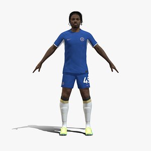 3D 3D Rigged Romeo Lavia Chelsea 2024 model