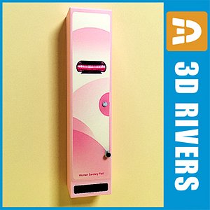 3dsmax feminine hygiene vending machine