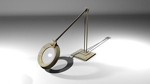 ma table-top magnifying glass lamp stand
