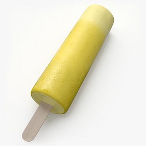 3D Ice Lolly with Creamy Flavor model