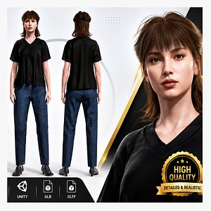 Beautiful Woman Model 3D model