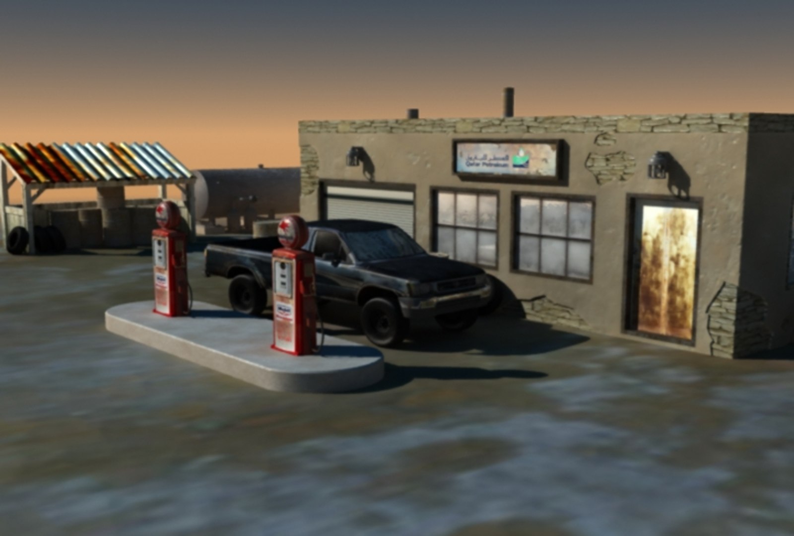 east gas station 3d 3ds