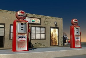 Middle East Gas Station
