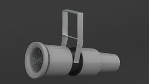 Industrial Axial Jet Fan Ventilation System 3D model 3D model