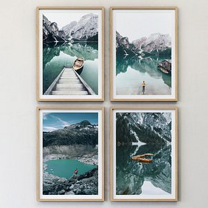 juniqe water mountains 3D model
