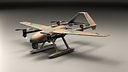 Tactical VTOL Reconnaissance Drone in Camouflage UAV - PBR