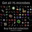 microbes bacteria cells 3D model