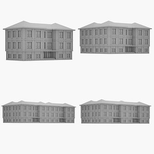 Medieval House Set 03 3D model