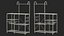 3D model multipurpose kitchen bakers rack