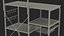 3D model multipurpose kitchen bakers rack