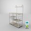 3D model multipurpose kitchen bakers rack