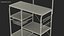 3D model multipurpose kitchen bakers rack