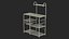 3D model multipurpose kitchen bakers rack