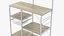 3D model multipurpose kitchen bakers rack