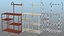 3D model multipurpose kitchen bakers rack