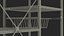 3D model multipurpose kitchen bakers rack