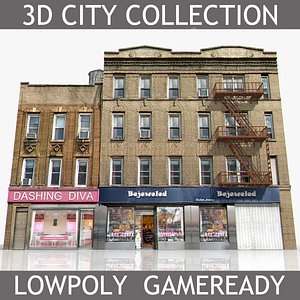 new york brick house 3d obj