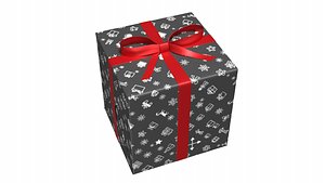 3D Christmas Present PBR 07