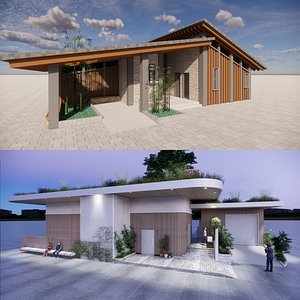 Public Restroom Building -B6 3D