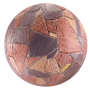 3D Rustic Stone Wall Texture Vol 2 model