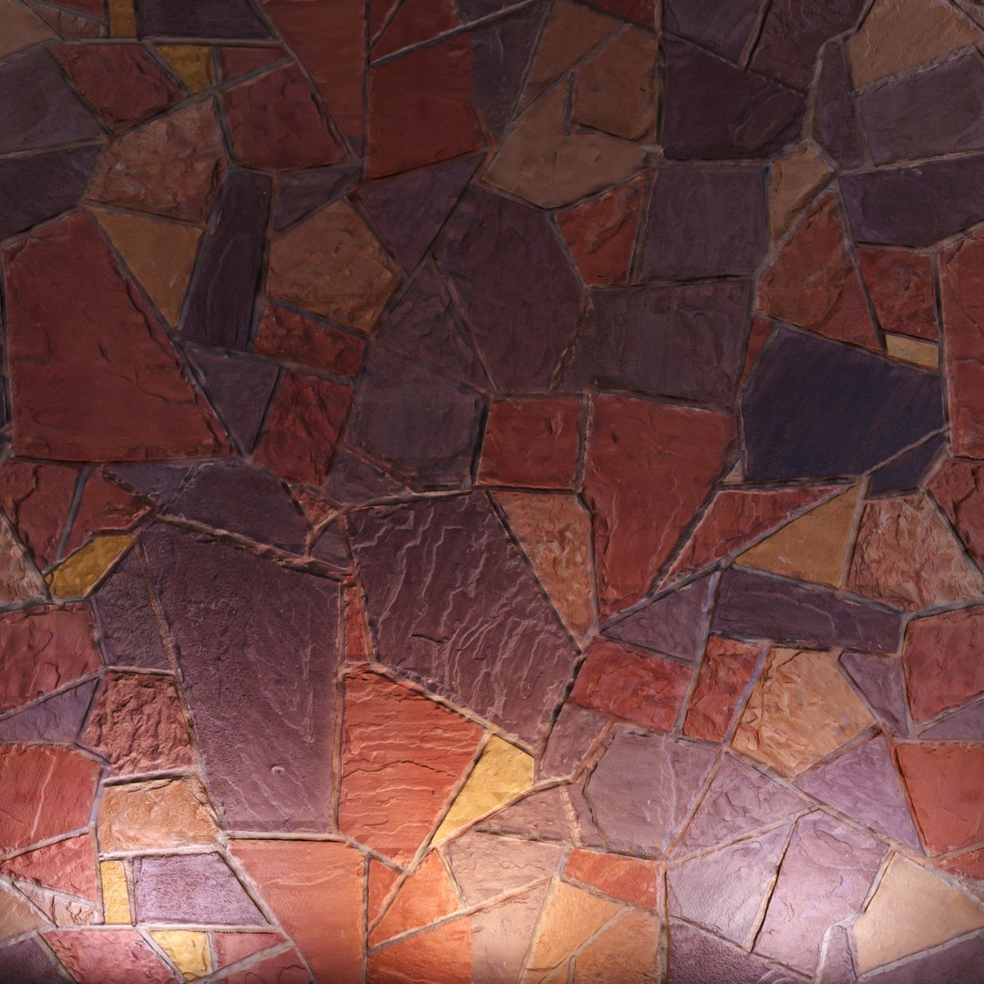 3D Rustic Stone Wall Texture Vol 2 Model - TurboSquid 2334386