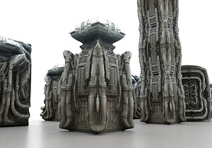 3D Alien Architecture Sci Fi  Pack 20