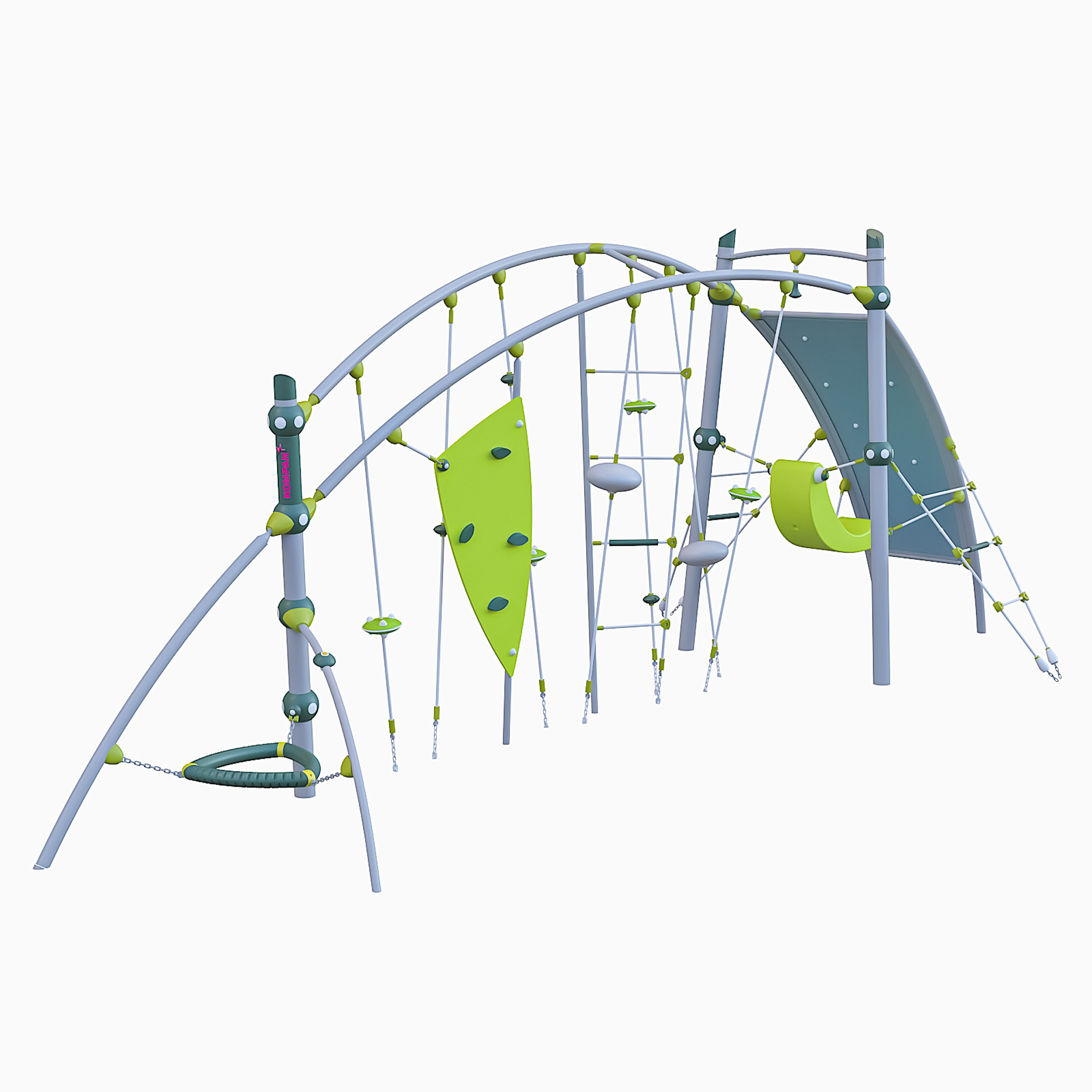 Kompan Playground Equipment Full Set 3D model TurboSquid 1751226