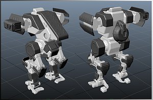 3D model engineer mecha mech