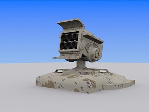 3d model of missle launcher