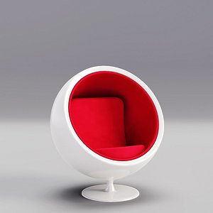 chair ball cartoon home furniture 3D model