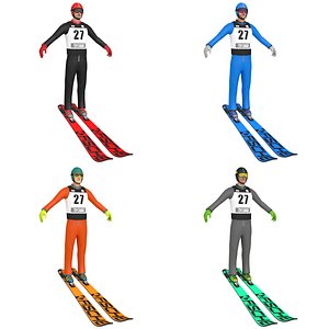 3D pack ski jumper
