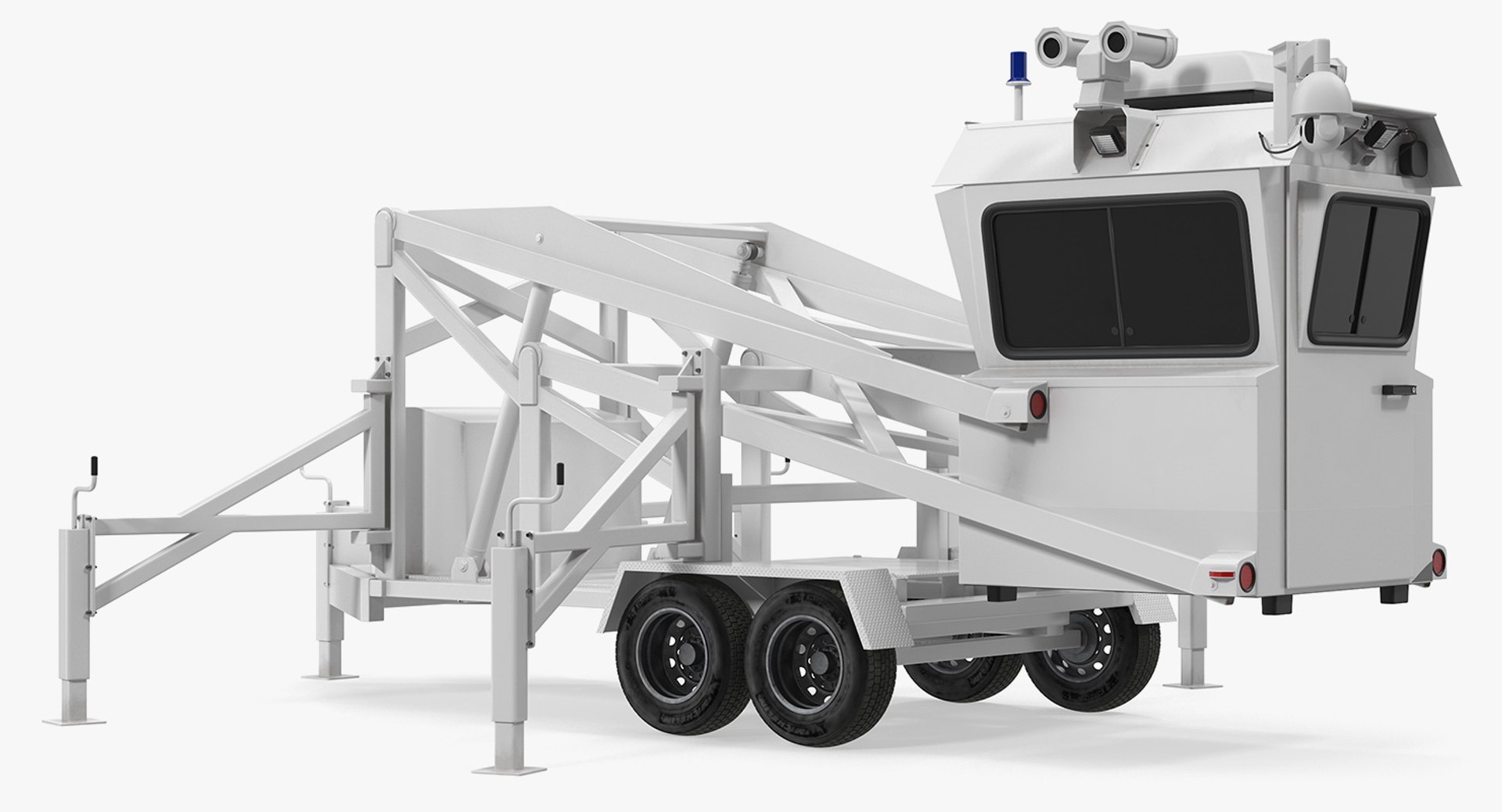 Mobile Skywatch Tower Folded 3D model preview