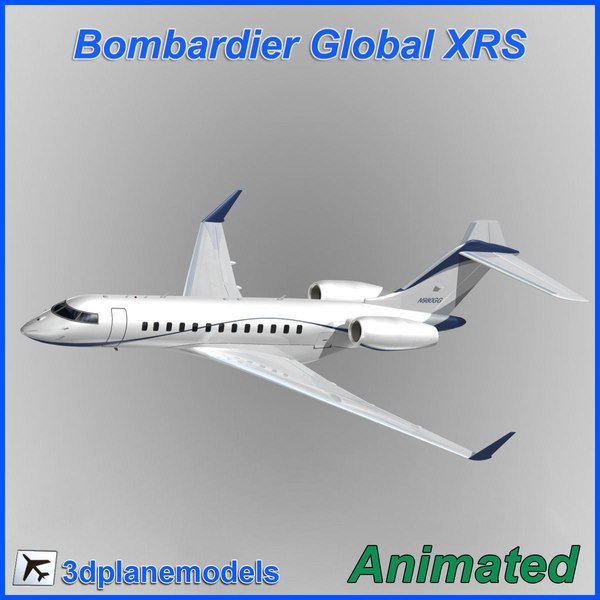 bombardier global 3d model