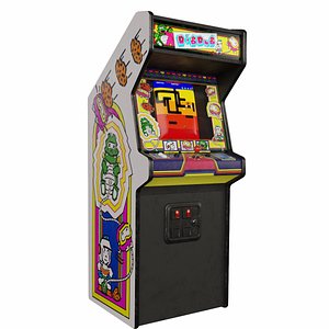3D DigDug Arcade Cabinet Retro