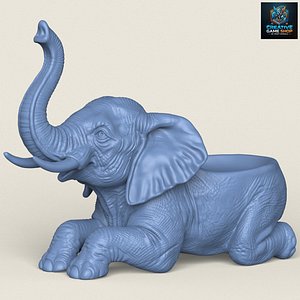 Elephant Object Holder 3D model