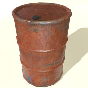 rust barrel 3d model