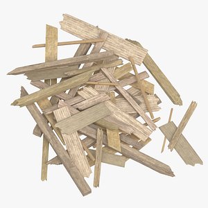 Wood Debris Piece Pile model
